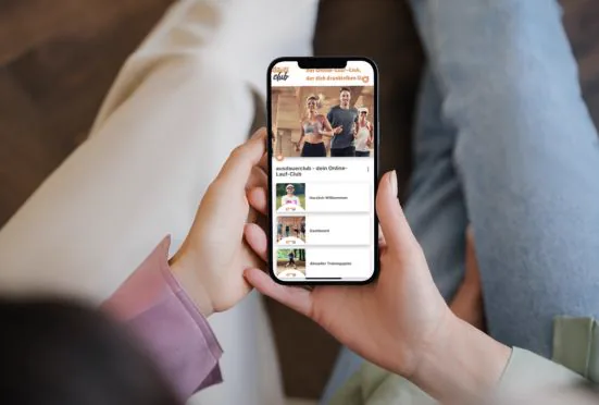 Trainingsplan in der ausdauerclub-App auf dem Smartphone